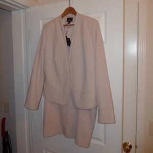 Pale pink skirt suit